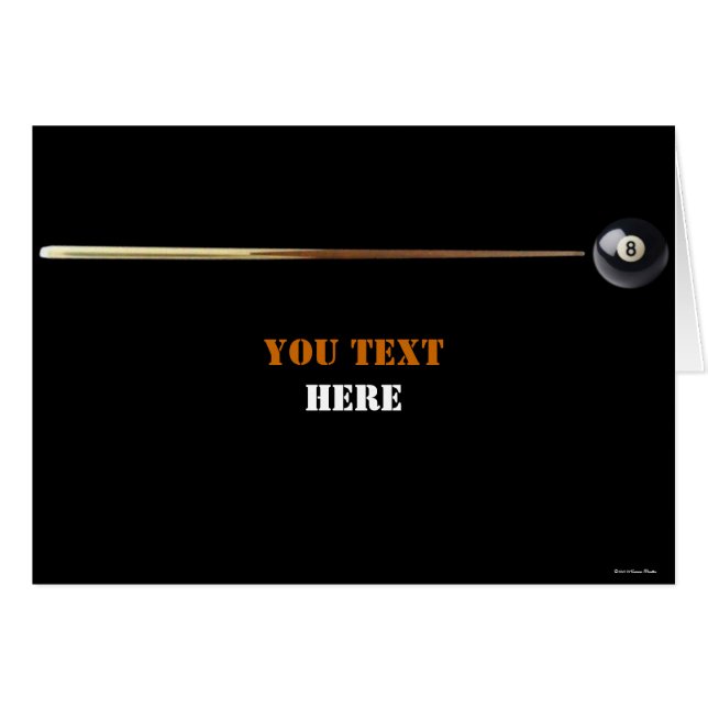Tarjeta Billiard (Anverso (Horizontal))