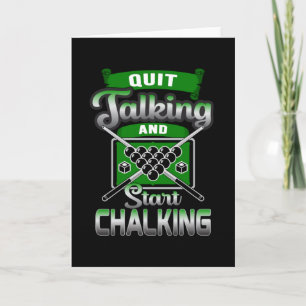 Tarjeta Billiard 8 Ball Billiards Gracioso regalo