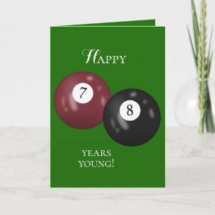 Tarjeta Billiard Balls, 78 años