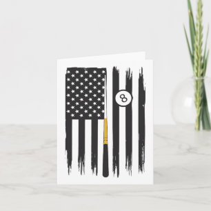 Tarjeta Billiard Pool Player Billiards Table Estadounidens