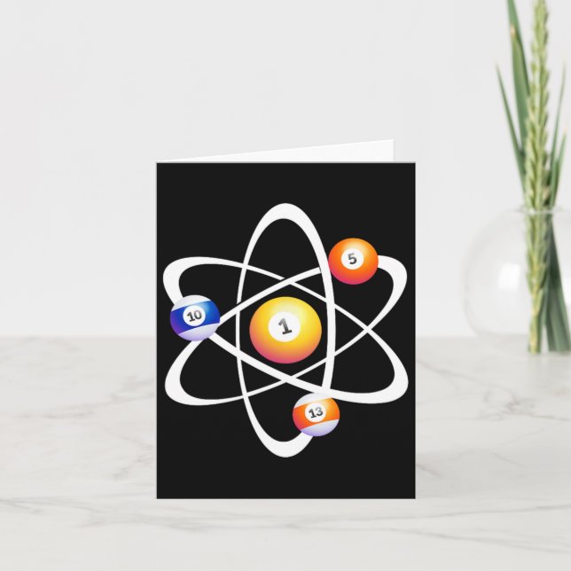 Tarjeta Billiard Pool Table Games Sticer Snooker Pool Bill (Anverso)