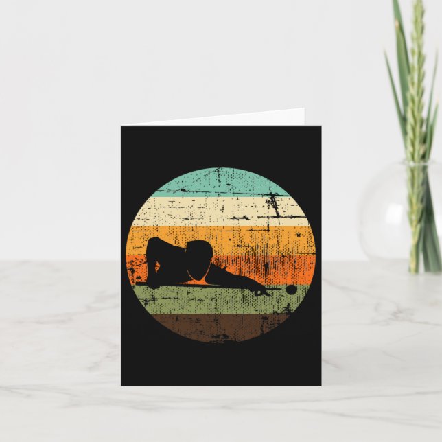 Tarjeta Billiard Sayer Snooker Pool Billia (Anverso)