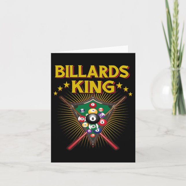 Tarjeta Billiard Snooker King Of Billiards 8 Pool (Anverso)