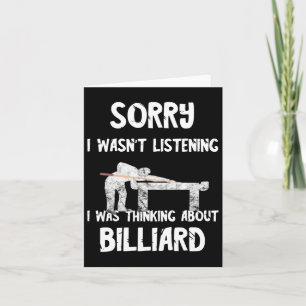 Tarjeta Billiard Snooker Player 8 Ll Jugando Billiard