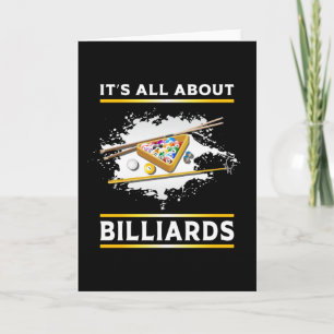 Tarjeta Billiard Snooker Pool Billiards 8 Ball Funny Gift