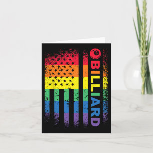 Tarjeta Billiards 8 ball Pool Billiard Bandera Americana -