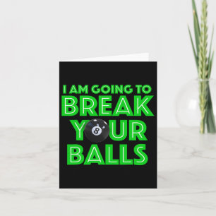 Tarjeta Billiards 8 Ball Pool Voy A Romper Tu A C