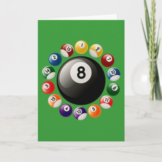 TARJETA BILLIARDS BALLS (Anverso)