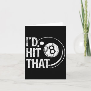 Tarjeta Billiards Graciosamente Hizo Que 8 Ochocitos Juegu