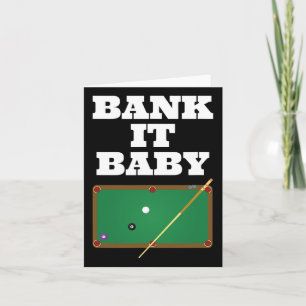 Tarjeta Billiards Pool Jugador Shirt Gift Men Women Bank S
