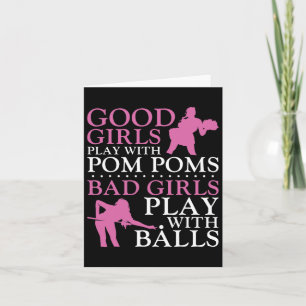 Tarjeta Billiards Pool Player Ball Chica Buenos Chicas Jug