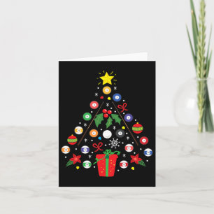 Tarjeta Billiards Pool Player Christmas Ornamen Tree Funn