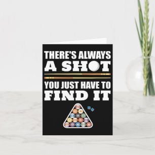 Tarjeta Billiards Pool Player Regalo Para Hombres Mujeres 