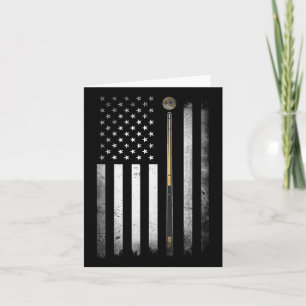 Tarjeta Billiards Pool Player Table Usa Bandera Estadounid