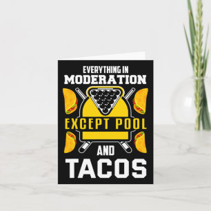Tarjeta Billiards Shirard Chiste Taco Lover Billiards Pool
