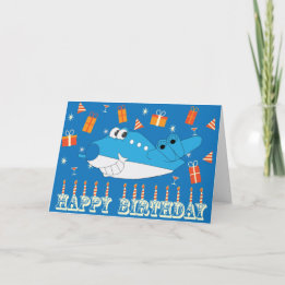 Tarjeta Billy Blue Birthday Card