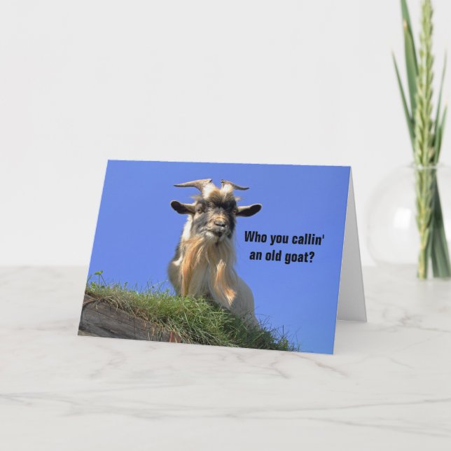 Tarjeta Billy Goat Photo (Anverso)