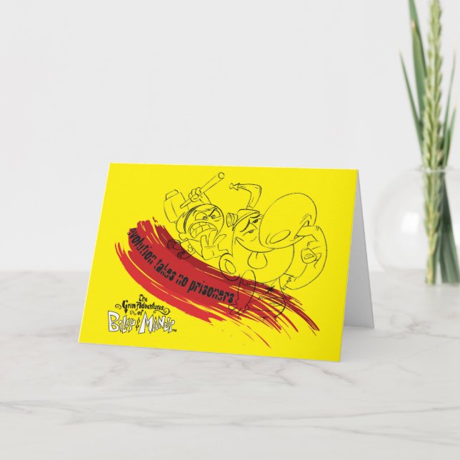 Tarjeta Billy & Mandy - La Evolución No Toma Prisioneros (Anverso)