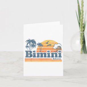 Tarjeta Bimini Bahamas Beach Summer Vacation Sun Vintage 7