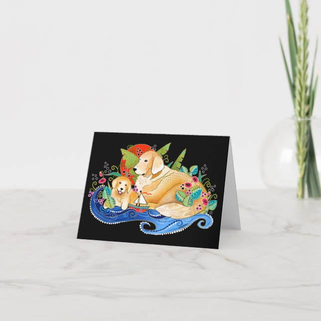 TARJETA BINDI GOLDEN RETRIEVER (Anverso)