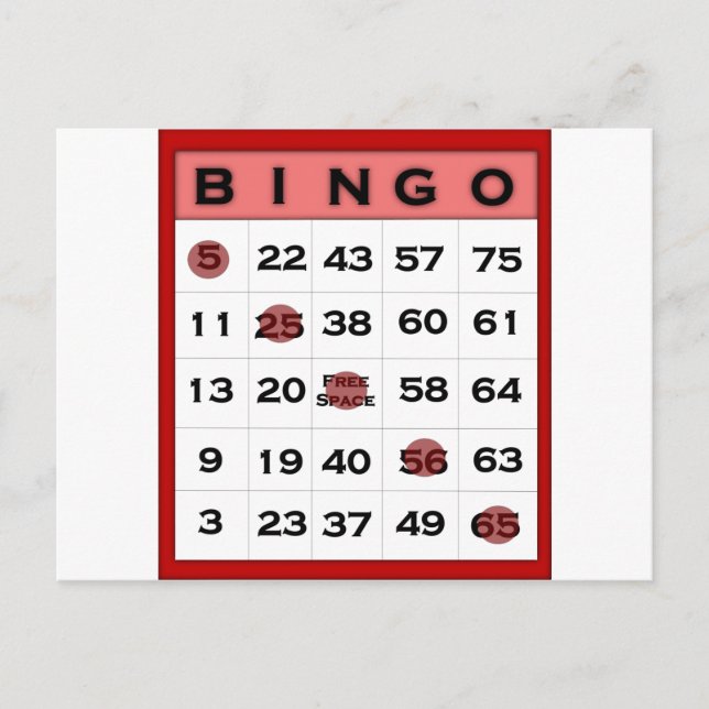 tarjeta bingo