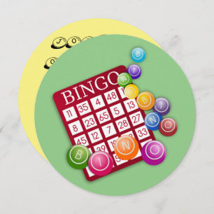 Tarjeta BINGO con bolas BINGO