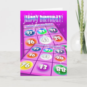 Tarjeta Bingo Crazy Birday Card