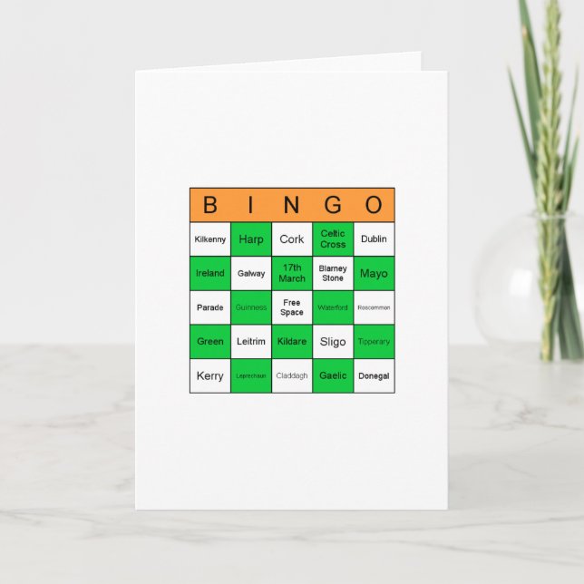 Tarjeta Bingo del Día de los Patrocinadores (Anverso)