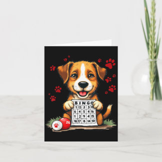 Tarjeta Bingo y perro divertido regalo de amor de Bingo y