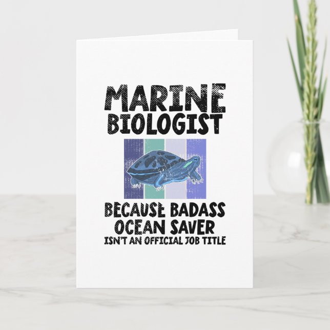Tarjeta Biología marina (Anverso)