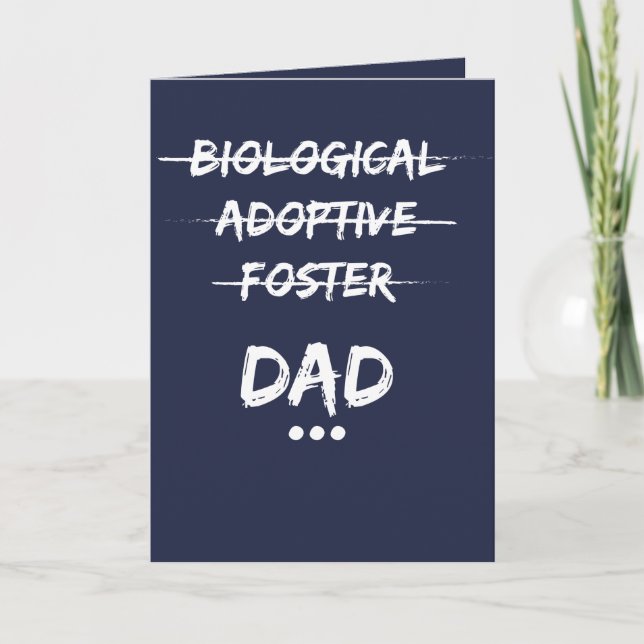 Tarjeta Biológico, Adoptivo, Fantasma... Papá (Anverso)