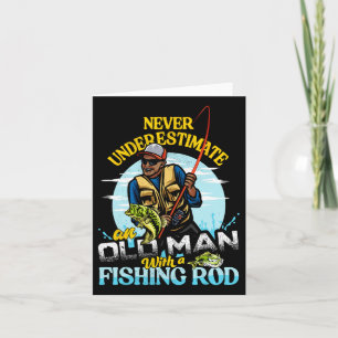 Tarjeta Bipoc B Fishing Birthday Tee Nunca Subestimes O