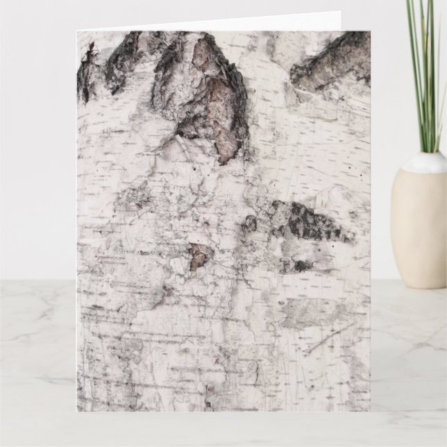 Tarjeta Birch bark pattern card (Anverso)