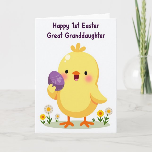 Tarjeta Bird And Egg Pattern Easter Card (Anverso)