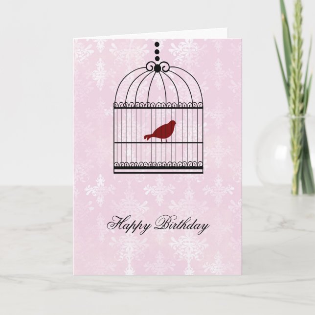 Tarjeta Bird in a Cage (Anverso)