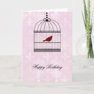 Tarjeta Bird in a Cage