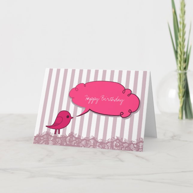 Tarjeta Bird Me Dijo (Anverso)