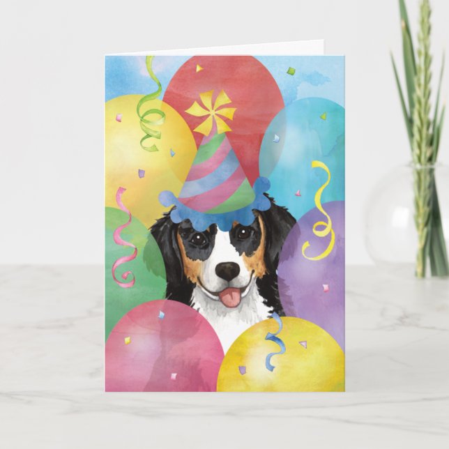 Tarjeta Birday Balloons Berner Card (Anverso)
