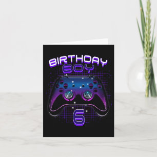 Tarjeta Birday Boy 6 Video Game Controller Gamer 6Bir