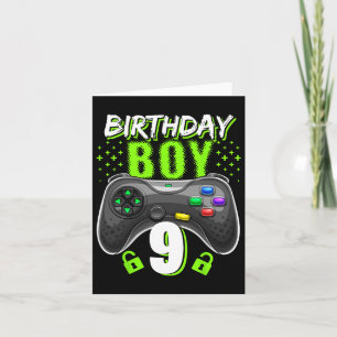 Tarjeta Birday Boy 9 Video Game Controller Gamer 9Bir
