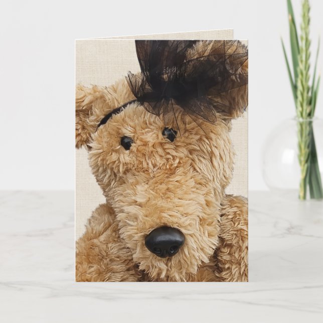 Tarjeta Birday Brown Bear (Anverso)