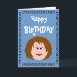 Tarjeta Birday Mom de Daughter<br><div class="desc">una tarjeta de diversión para que una hija le dé a su madre para cualquier ocasión. cambie las palabras y el fondo para personalizar o hacerlo para otra ocasión. Necesito una combinación diferente de colores para el pelo, hazme saber que lo crearé ~ o revisar todas las demás combinaciones disponibles...</div>