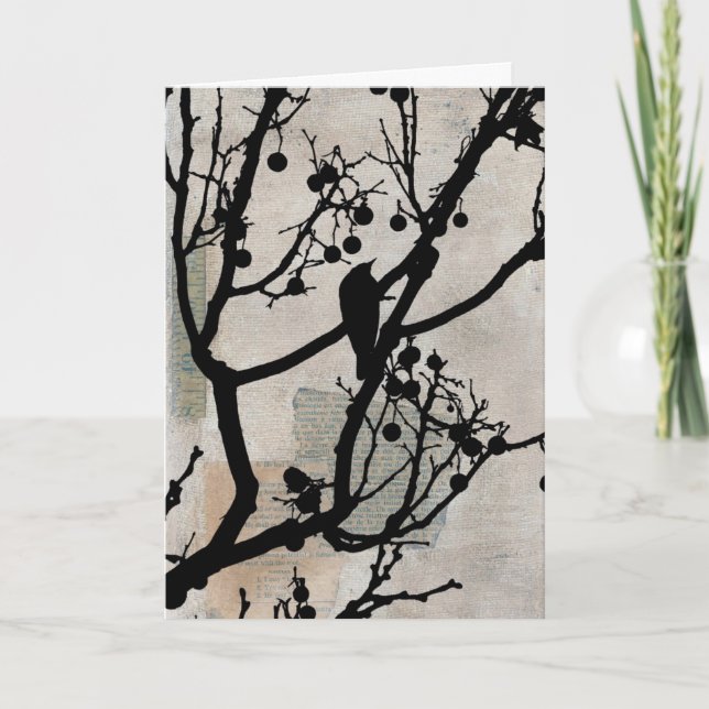 Tarjeta Birdie Mixed Media (Anverso)