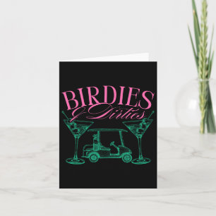 Tarjeta Birdies And Dirties Golf Birthday Dirty Martini Ta