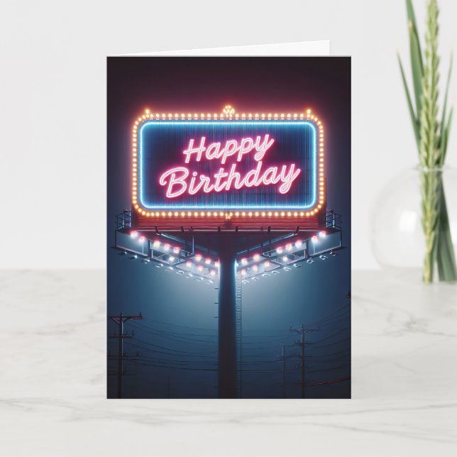 Tarjeta Birthday Billboard (Anverso)