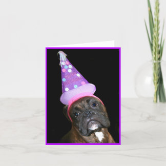 Tarjeta Birthday Boxer Notecard