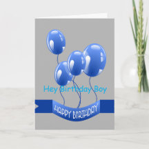 Birthday boy greeting card