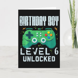 Tarjeta Birthday Boy Level 6 Desbloqueada Controlador de j