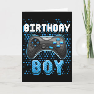 Tarjeta Birthday Boy Video Game Controller Birthday Gamer