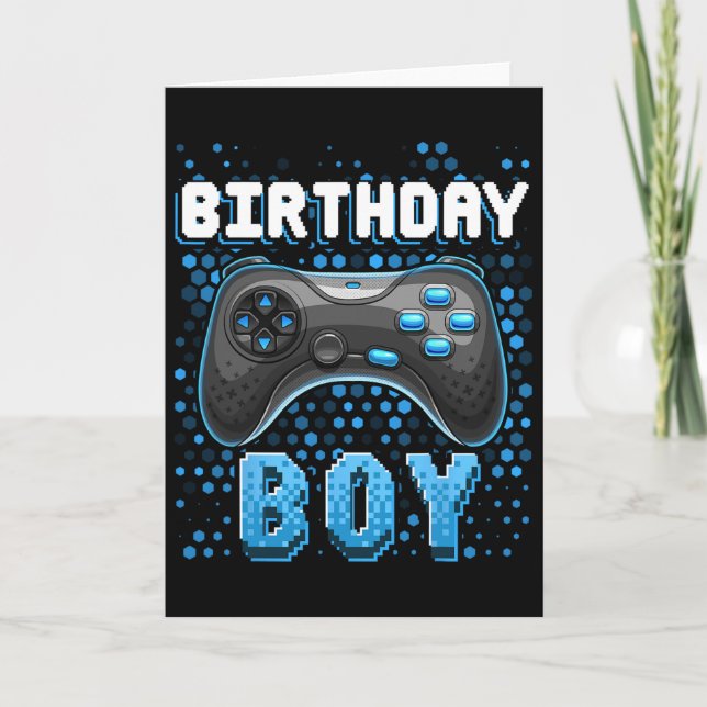 Tarjeta Birthday Boy Video Game Controller Birthday Gamer (Anverso)
